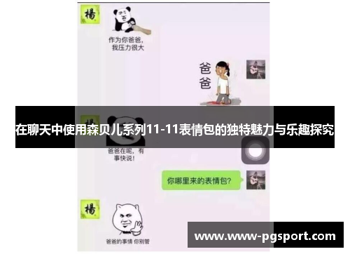 在聊天中使用森贝儿系列11-11表情包的独特魅力与乐趣探究